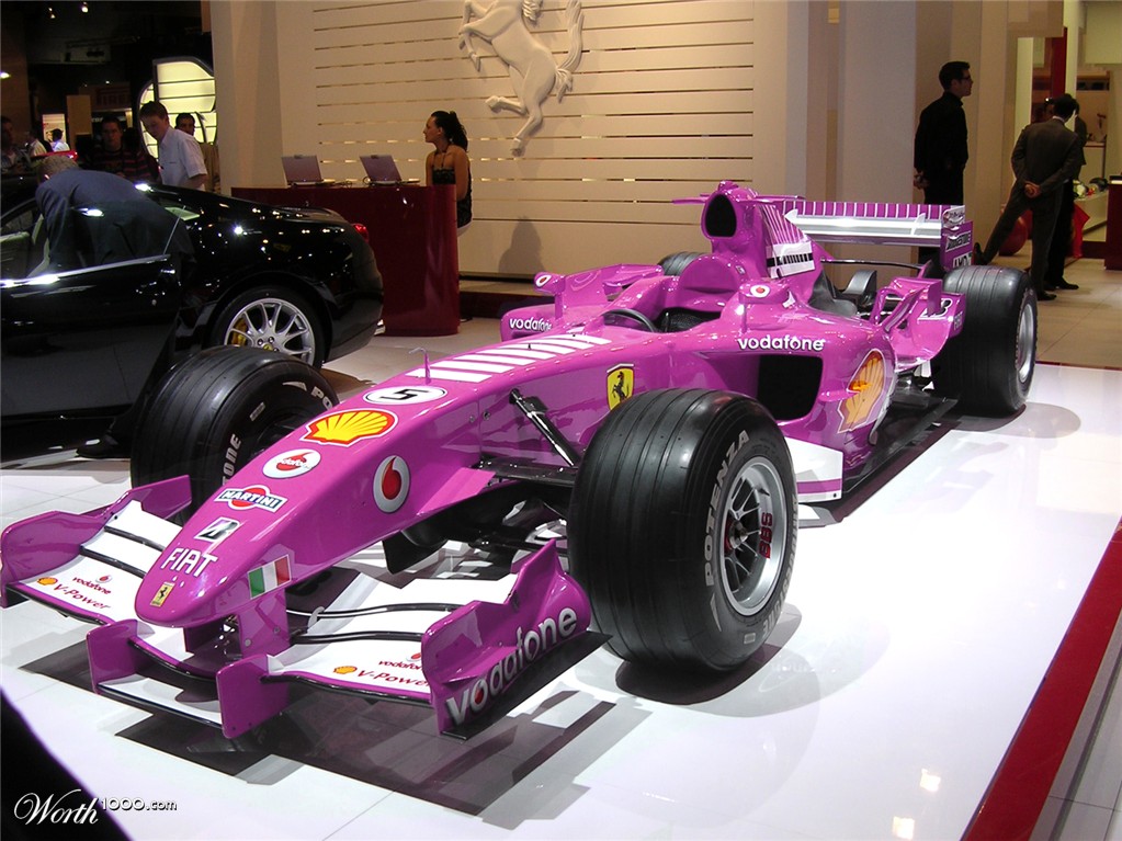 Pink Ferrari F1