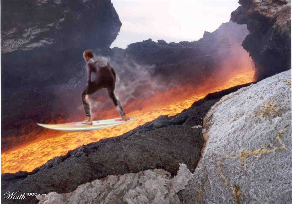 Lava Surfing