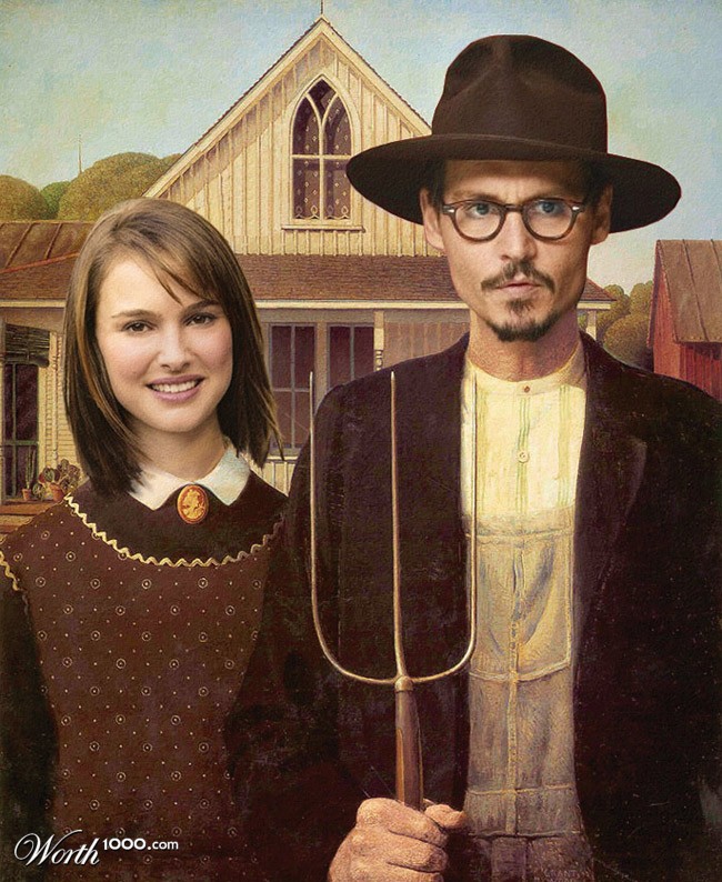 Natalie Portman and Johnny Depp