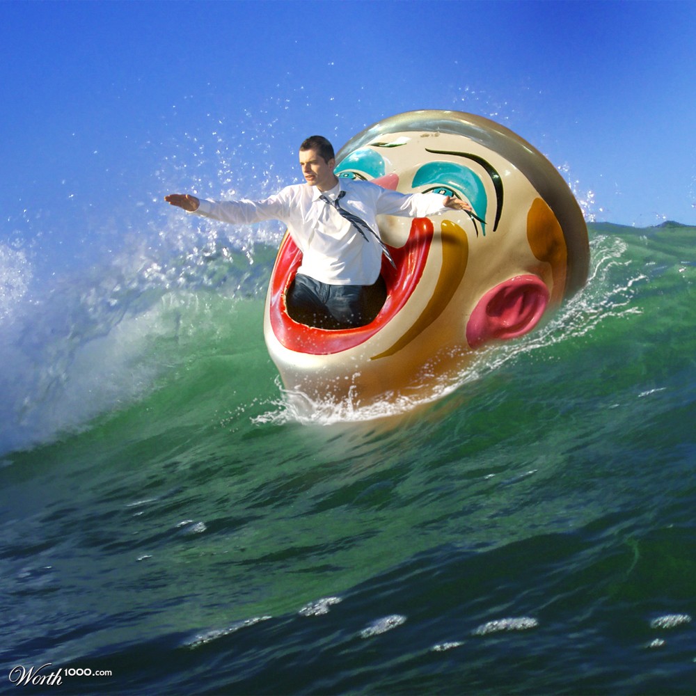 Clown Surfer