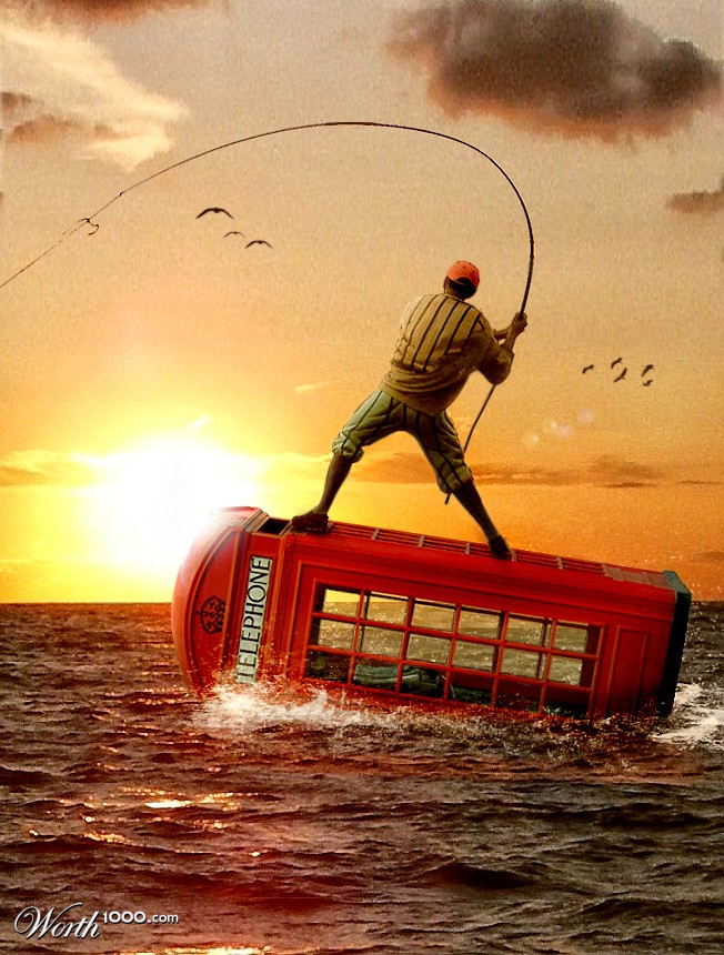 Fishing at sea