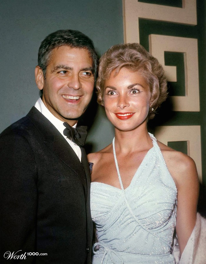 Janete Leigh and George Clooney