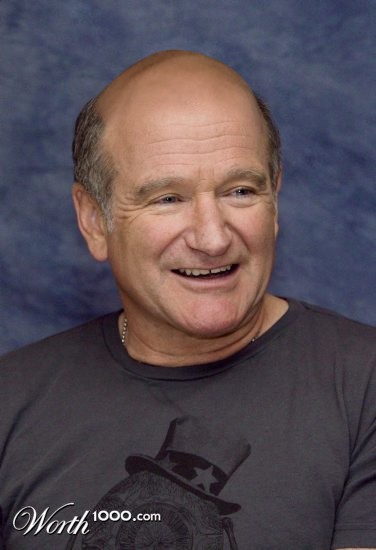 Bald Robin Williams