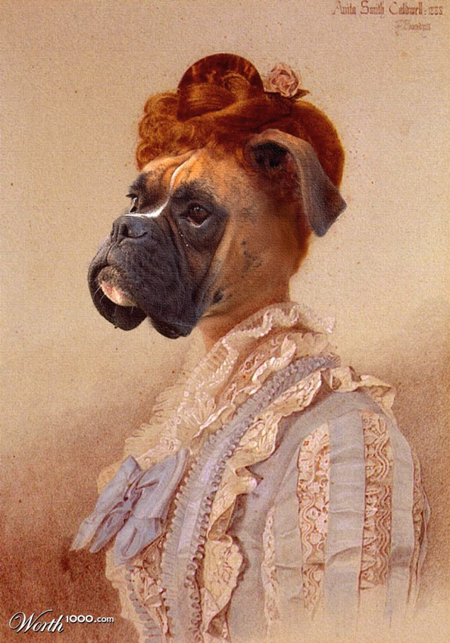 Portrait Lady Bulldog