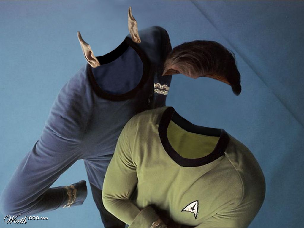 Invisible Spock and Kirk