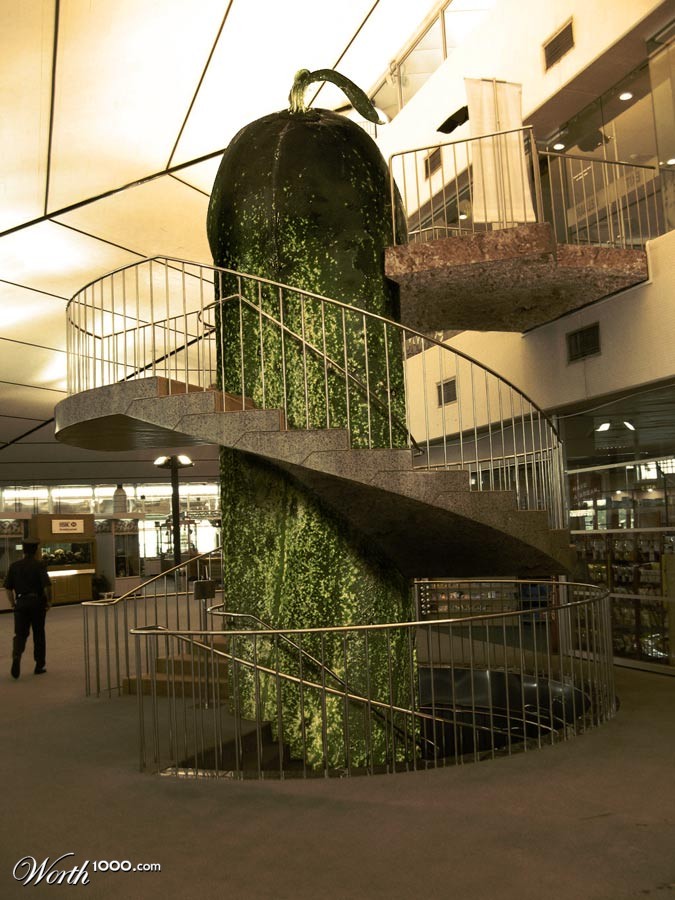Almost A Cucumber and Staircase Sandwhich