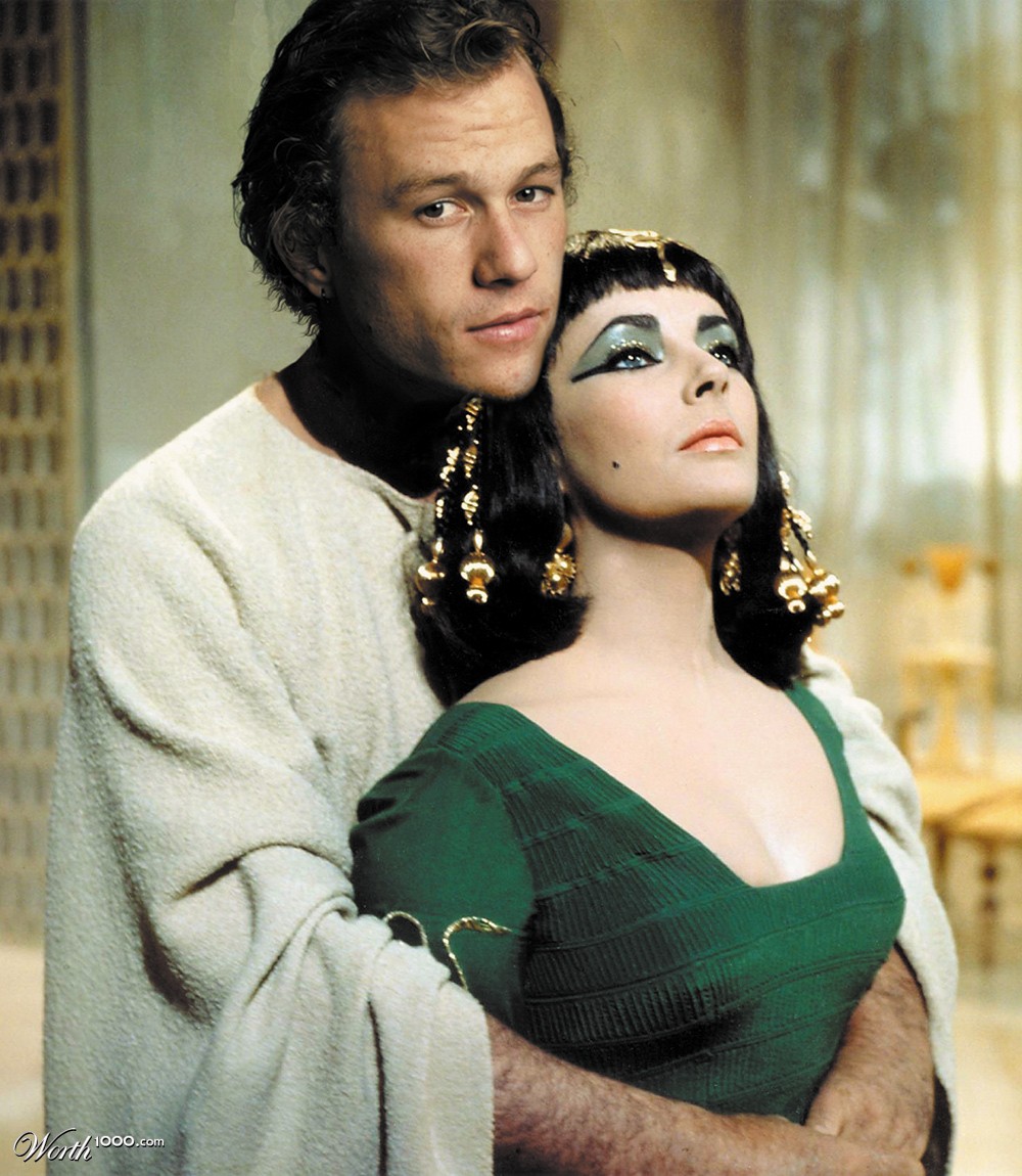 Elizabeth Taylor and Heath Ledger