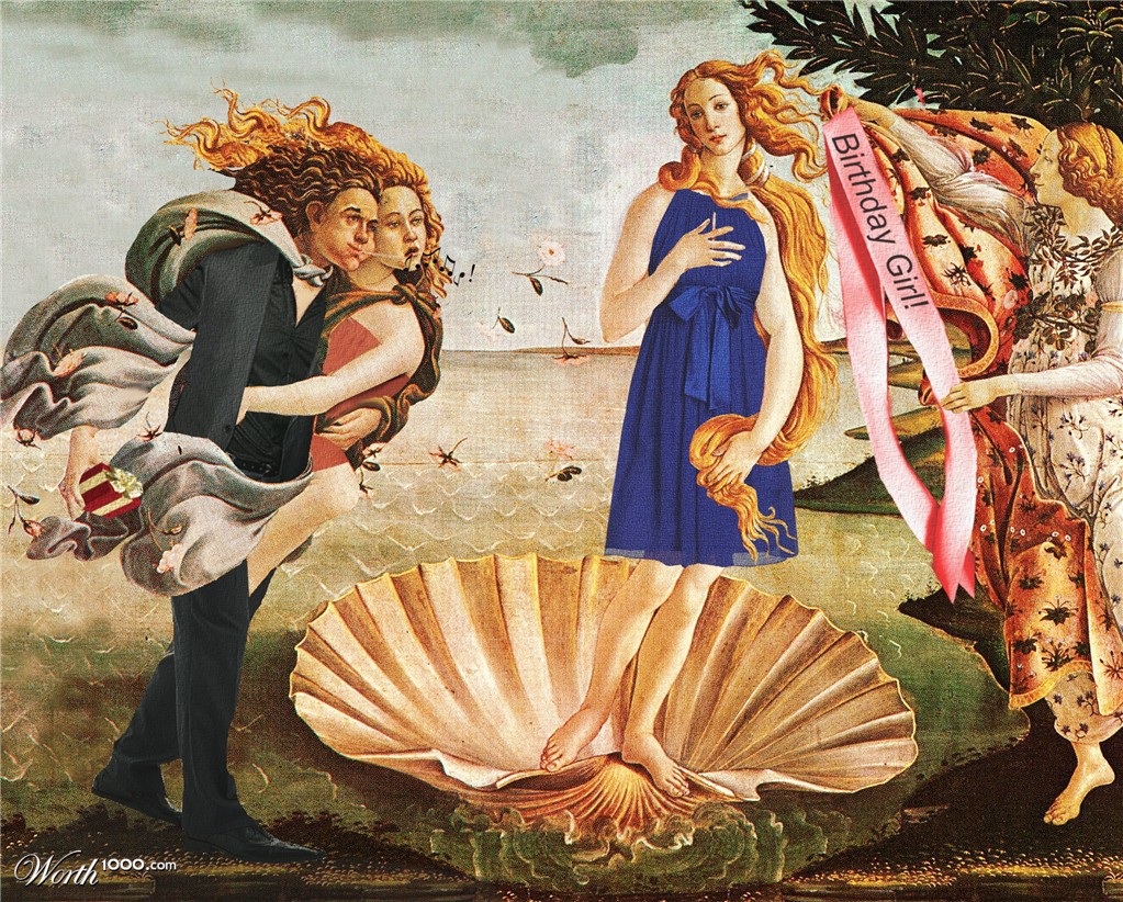 the Birth-DAY of Venus by Botticelli