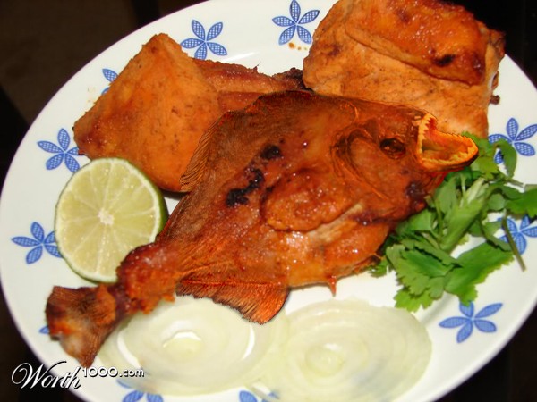 The piranhas chicken leg