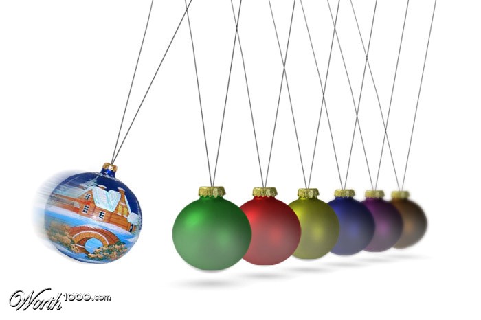 Newton's Cradle christmas toy