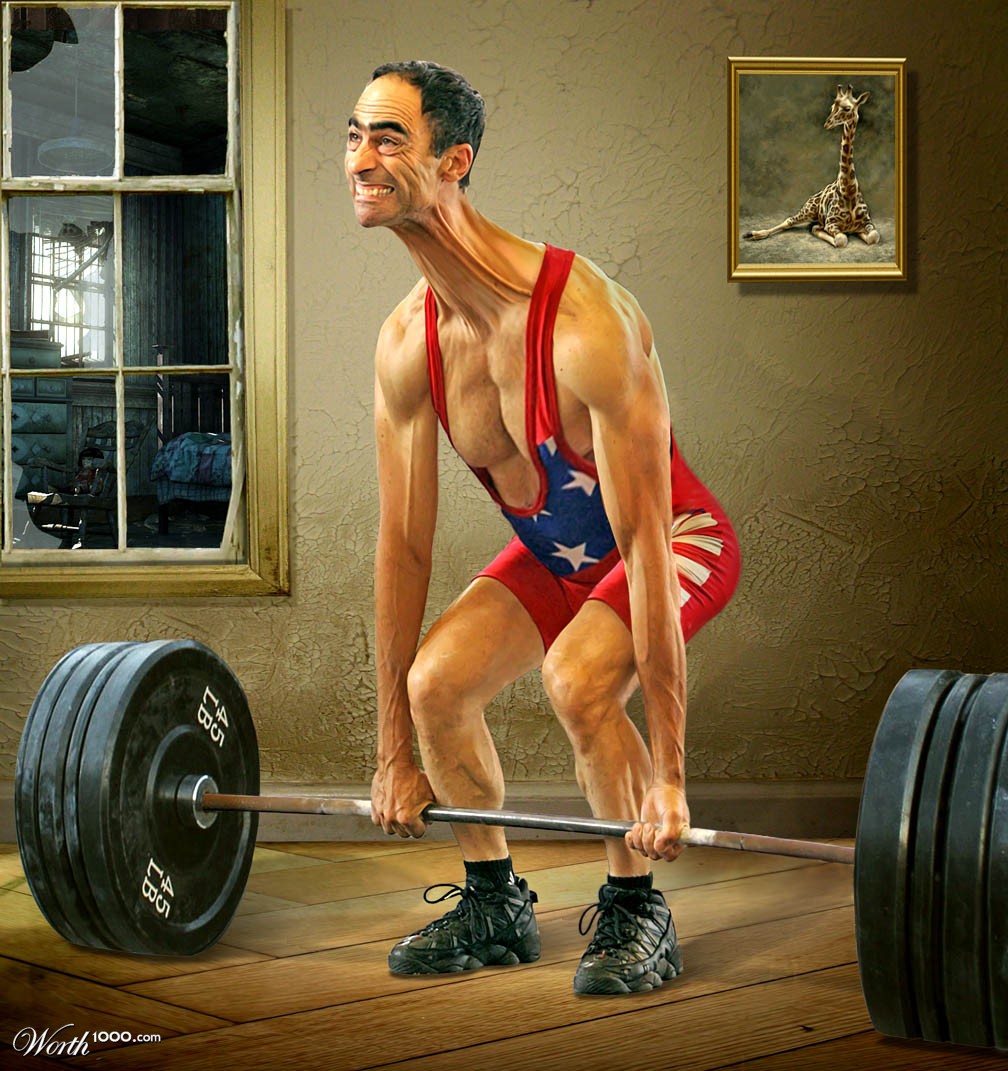 Stretched deadlift