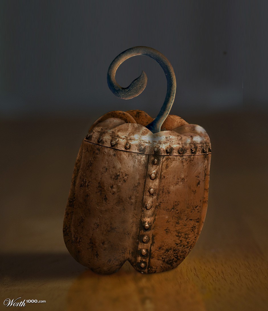 Copper & Wrought Iron Pepper