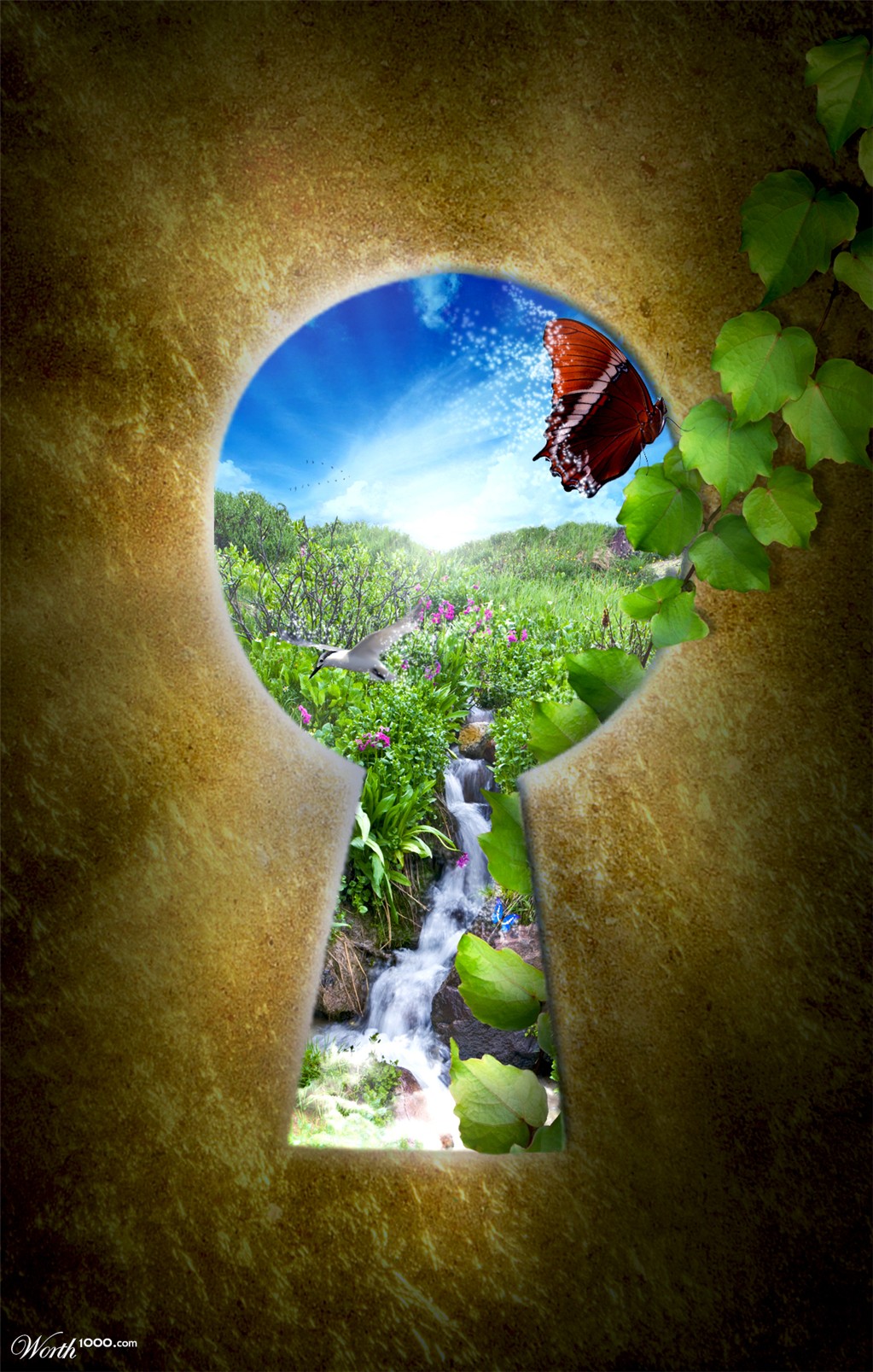 Heaven's door keyhole