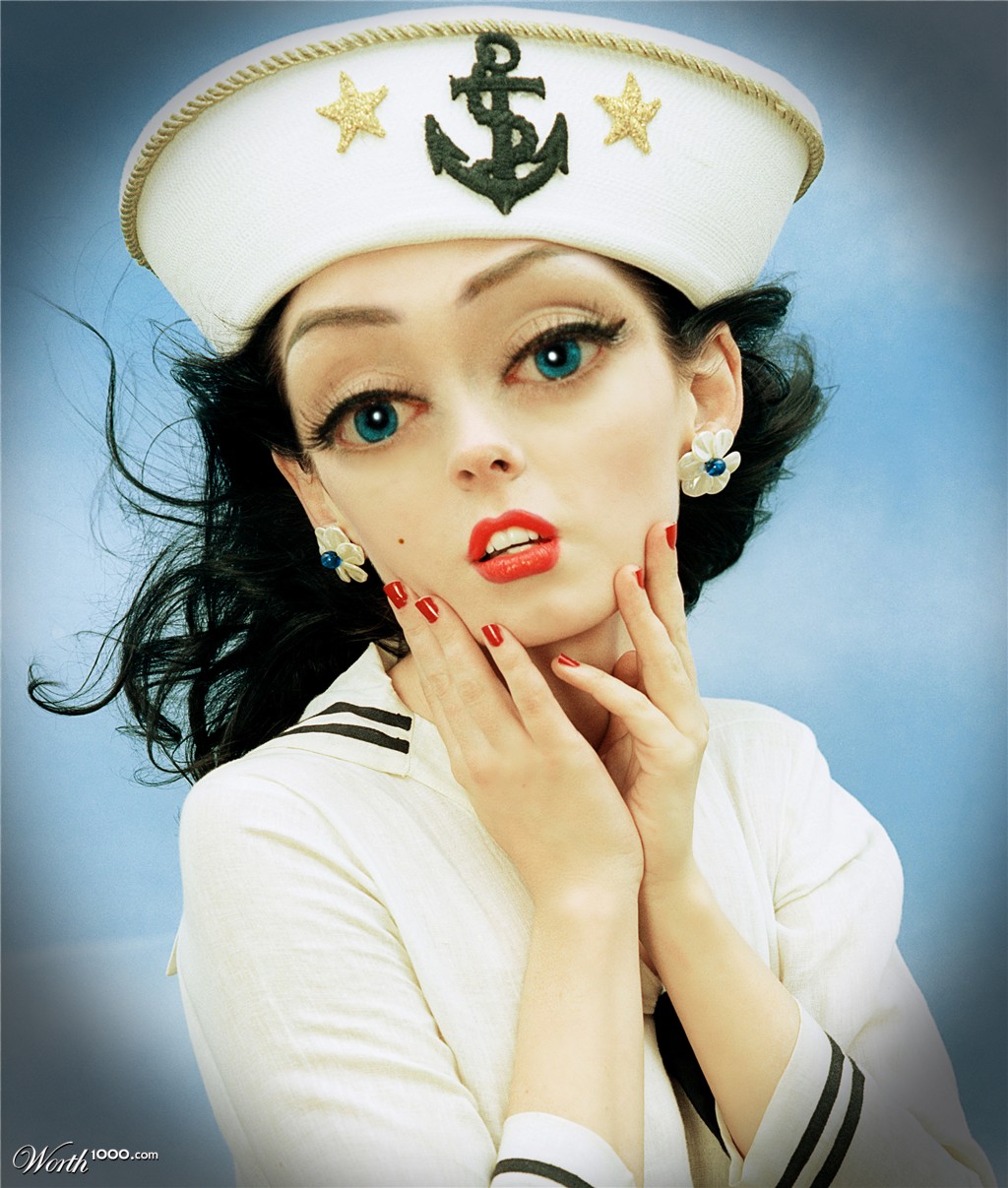 Rose McGowan Manga Pinup