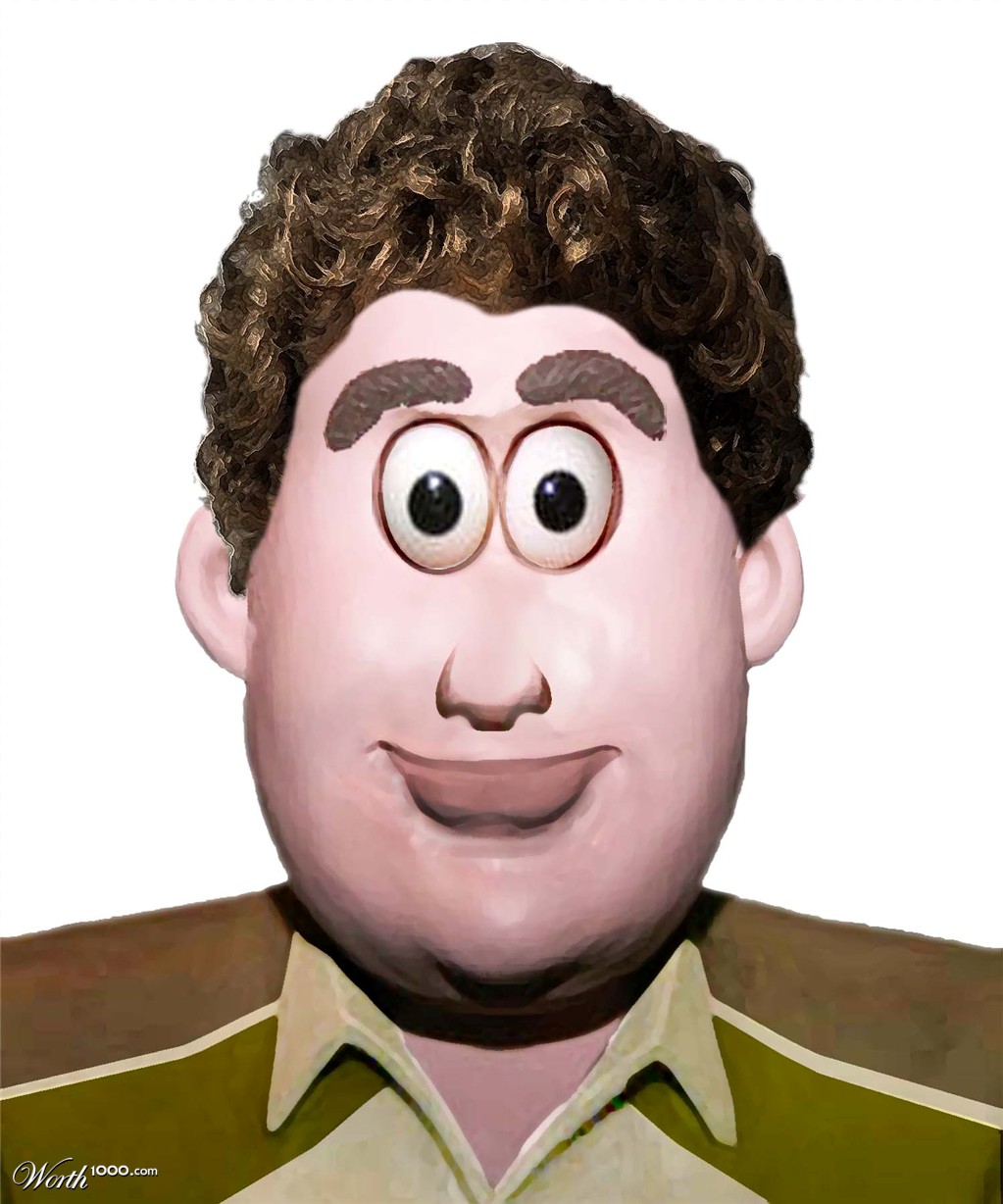 Seth Rogen in clay
