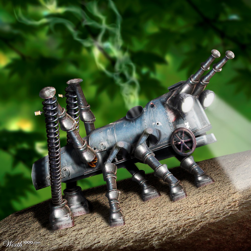 Steampunk Grasshopper