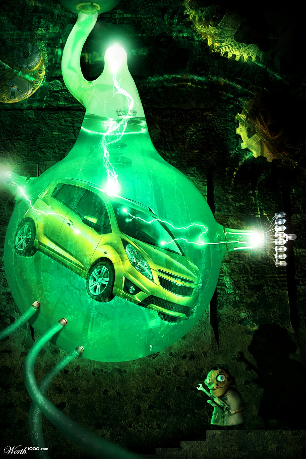 the car