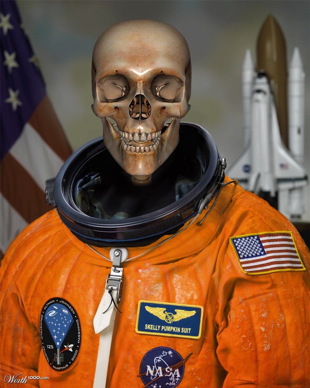 Lt. Skelly Pumpkin Suit