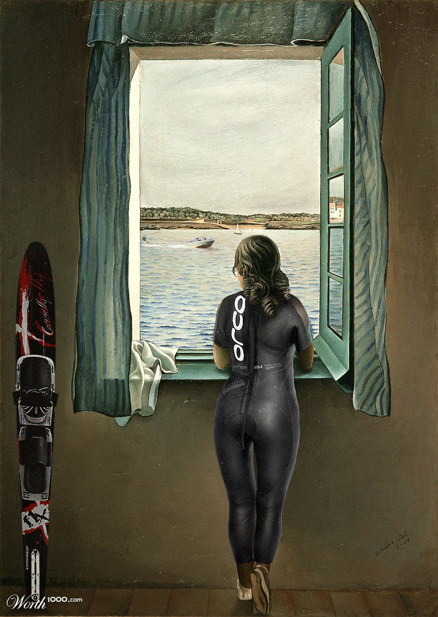 Dali-Water skier at window