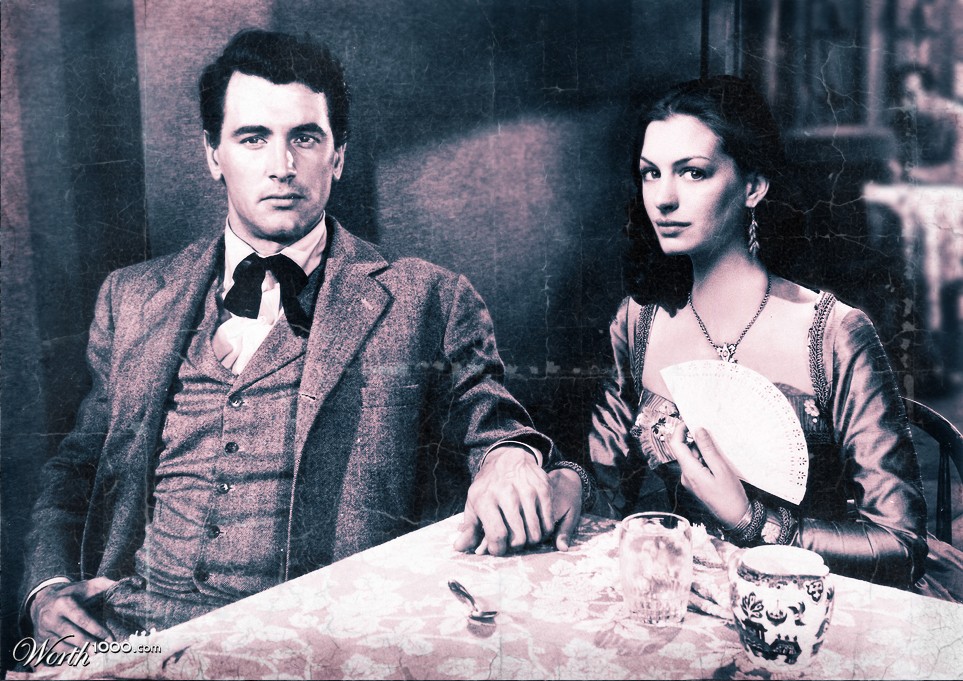 Anne Hathaway and Rock Hudson