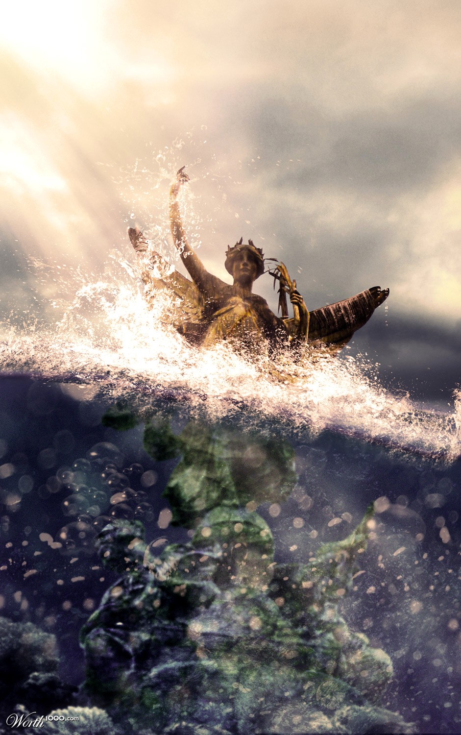 Victoria underwater