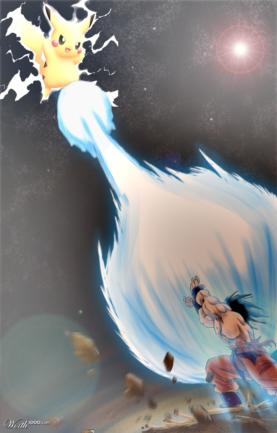Pikachu vs Son Goku
