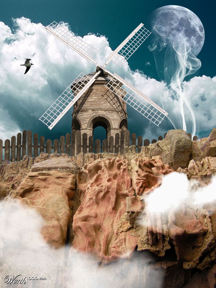 Surreal Rock Mountain