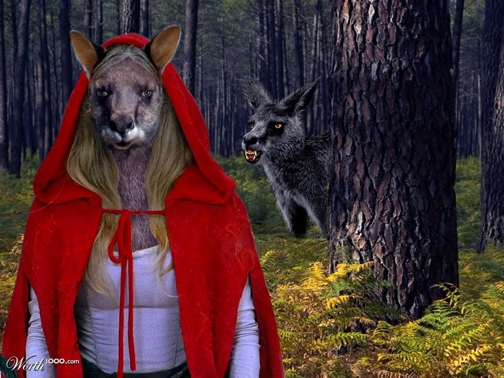 Red Kangaroo Hood