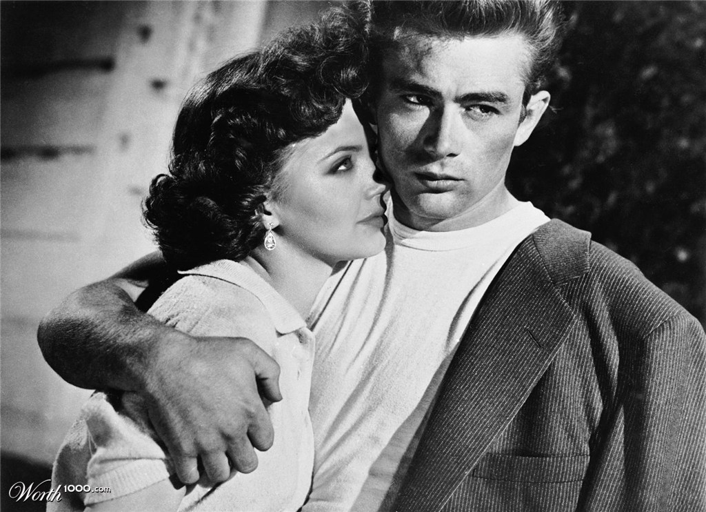James Dean and Angelina Jolie