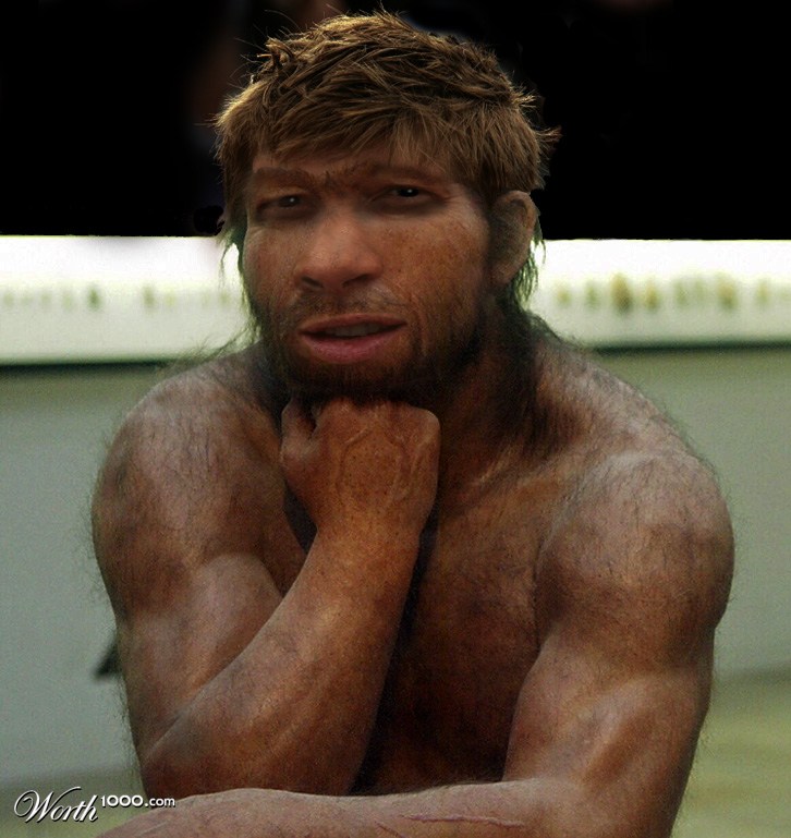 Brad Pitt cave man