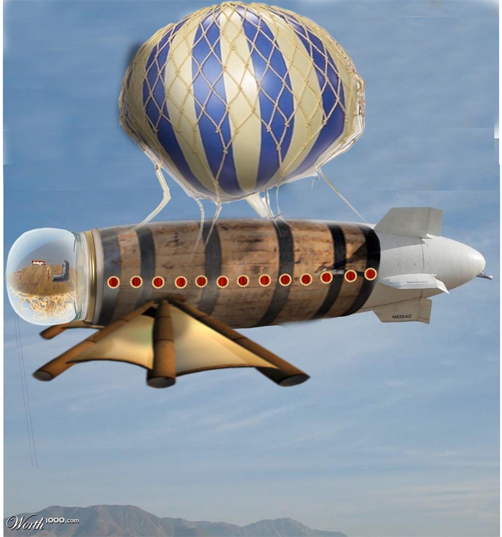 In the air