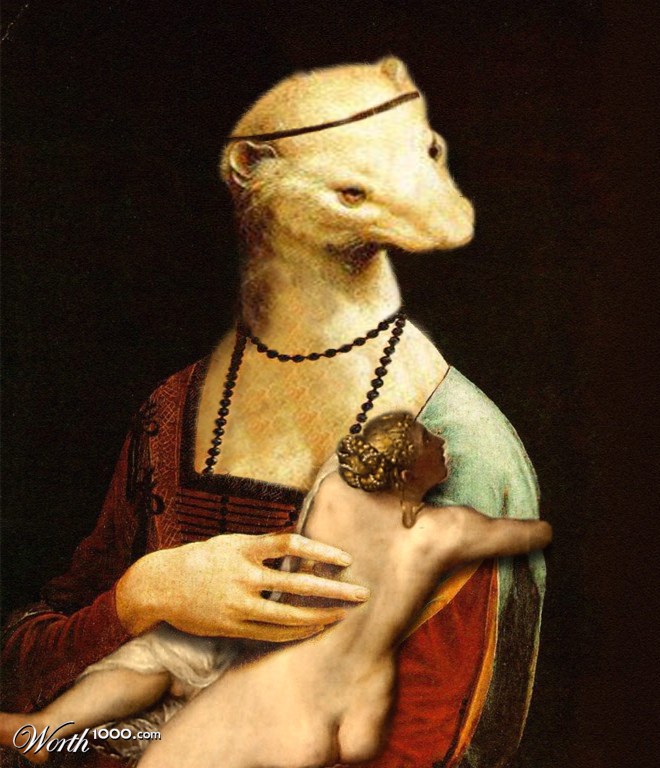Ermine with a Lady
