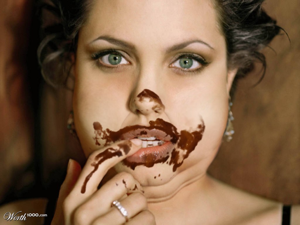 Angelina loves chocolate