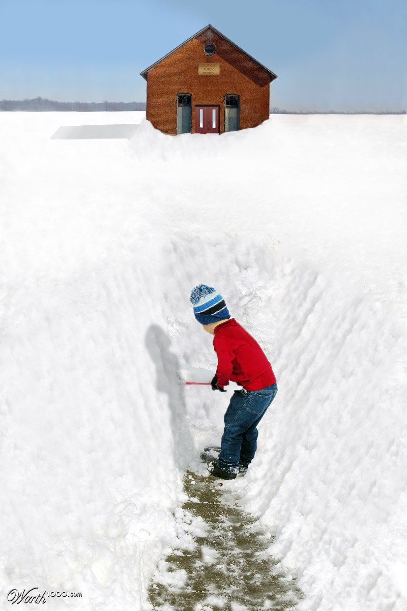 Shoveling to School