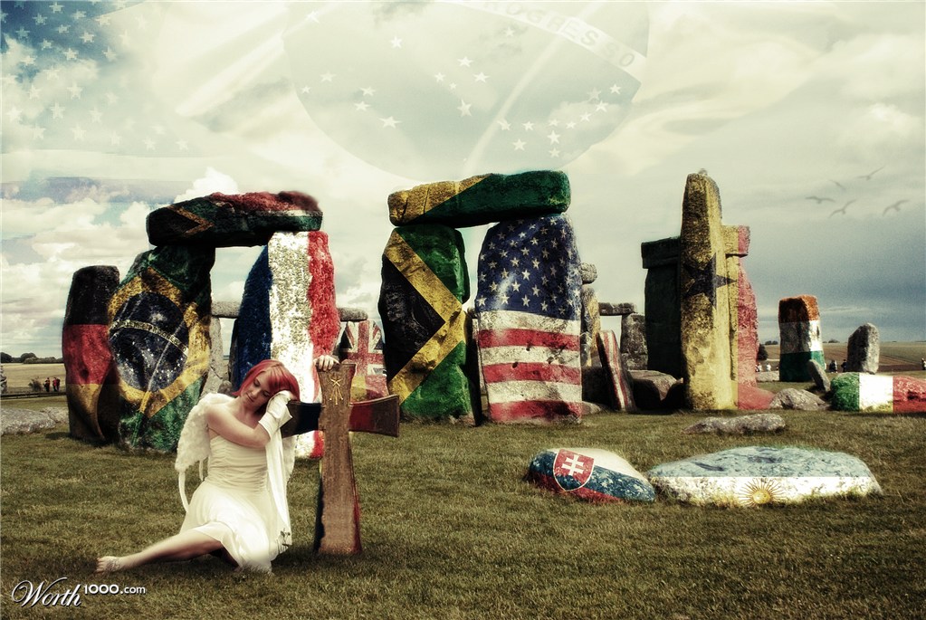 Rocks flags