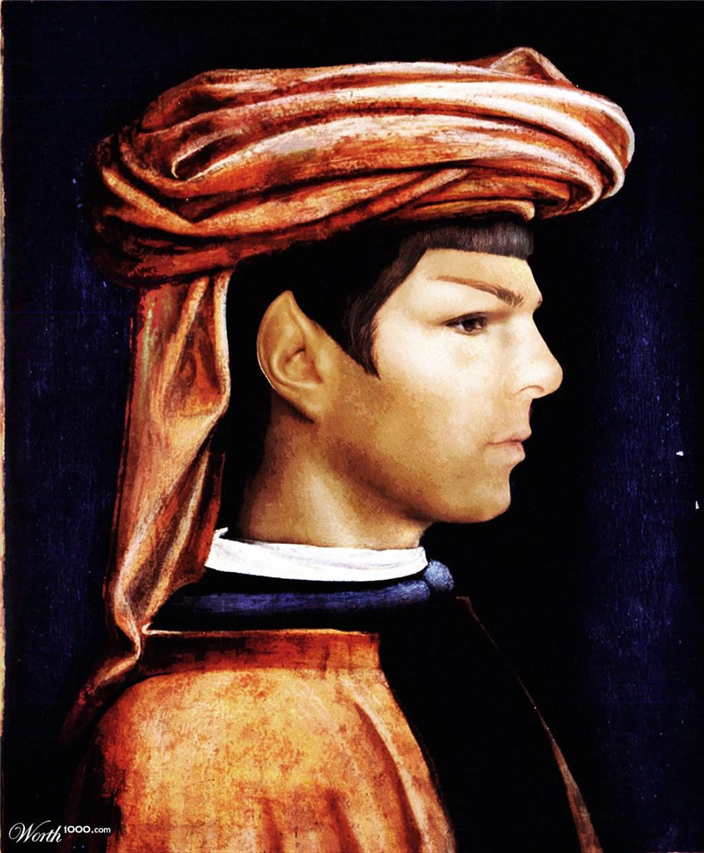 Portrait du jeune homme spock