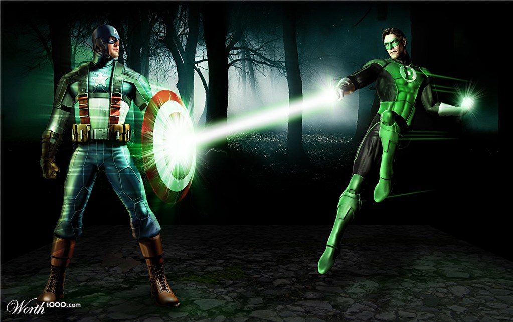 Captain America vs. Green Latern