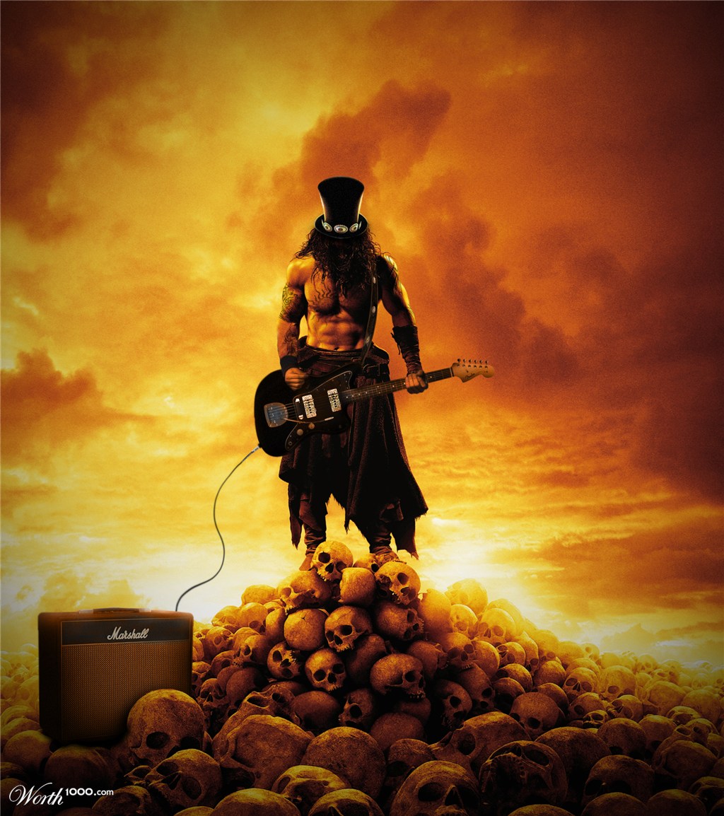 Conan as Slash ( guns n' roses)