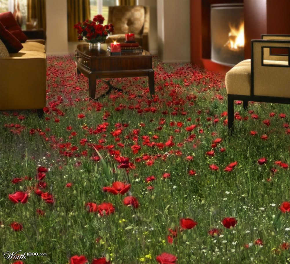 floral carpet