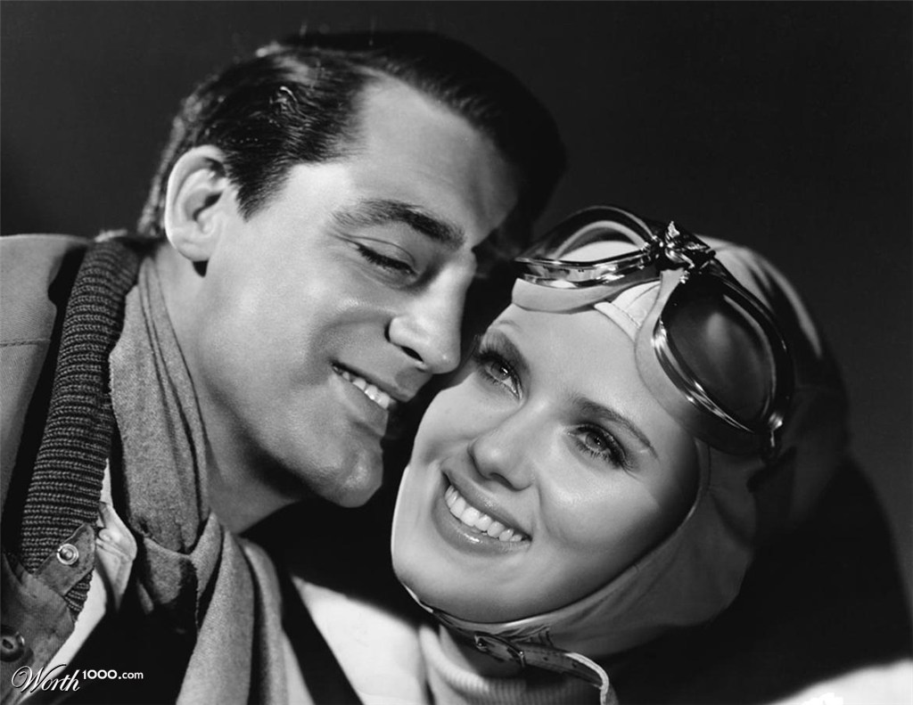 Cary Grant and Scarlett Johansson