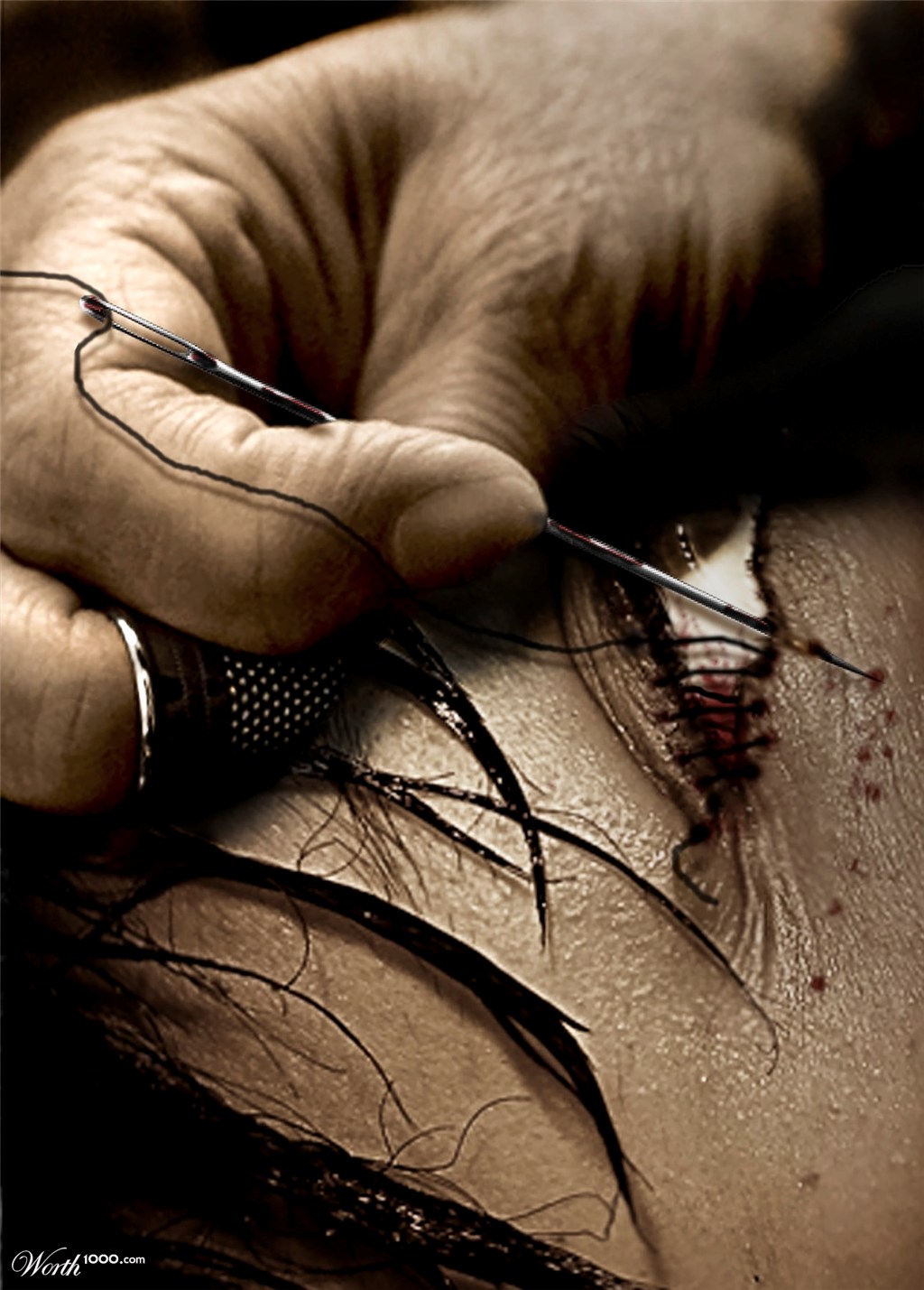 Close an eye