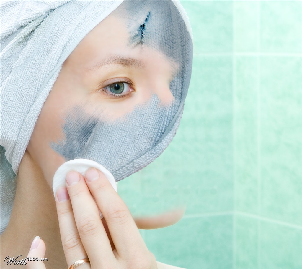 removing makeup!