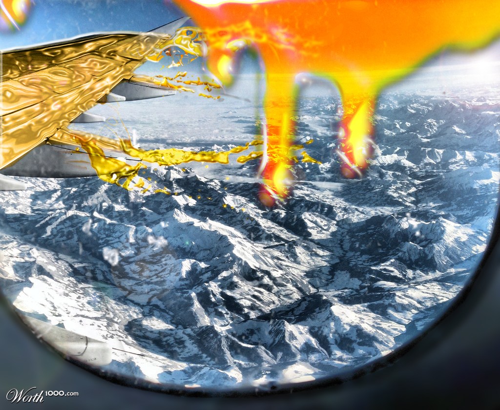 A little turbulence due to honey.