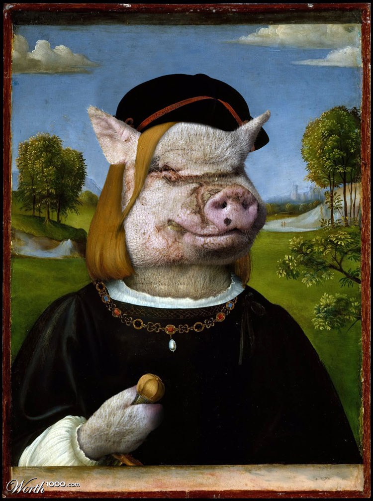 Piggy portrait