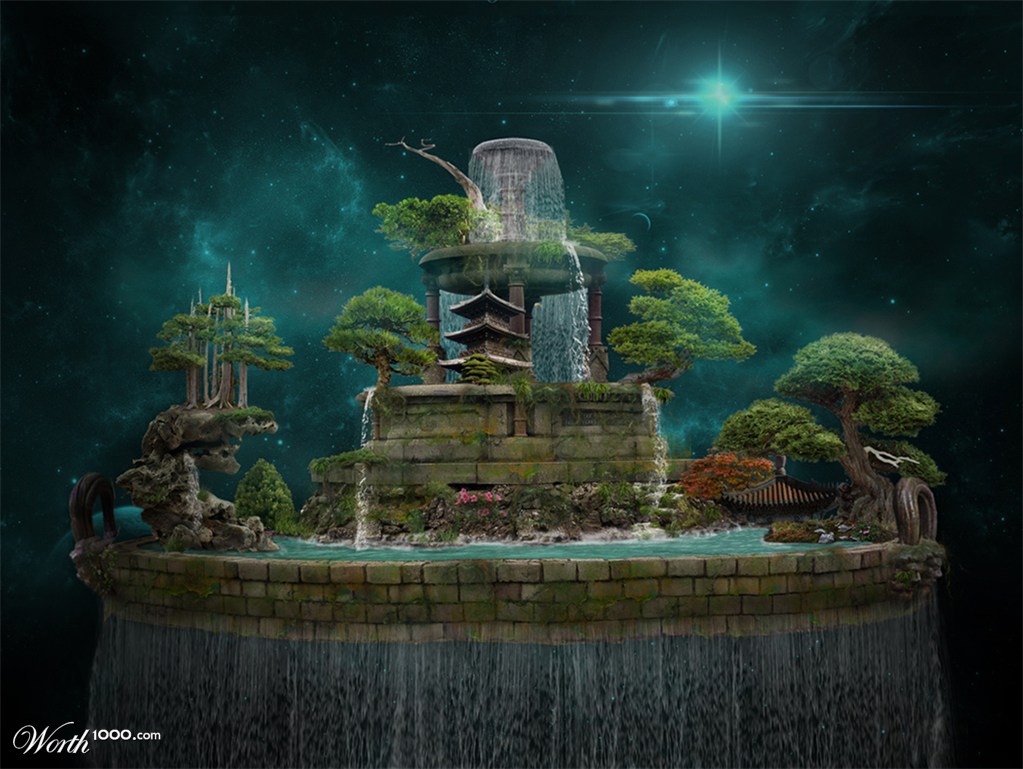 Floating island bonsai