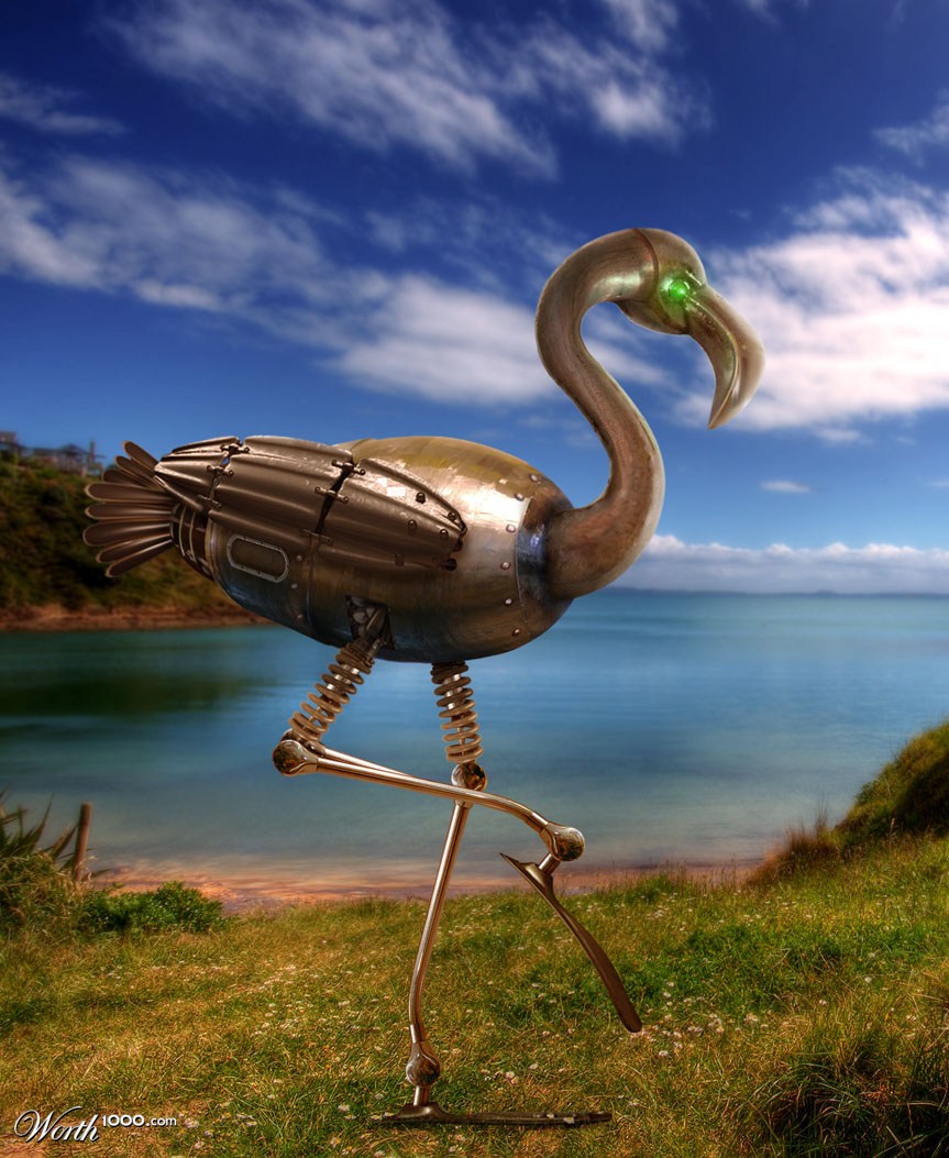 Mechanical Flamingo
