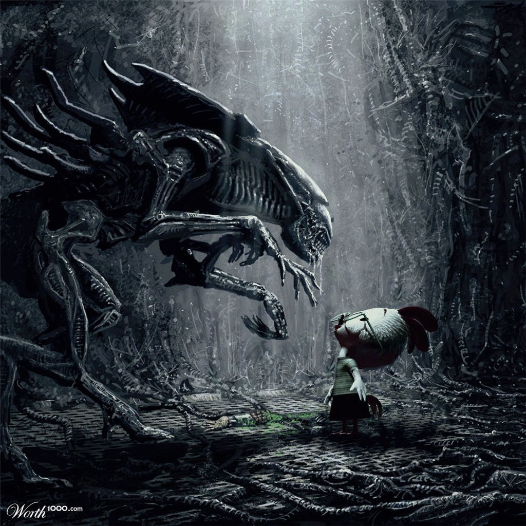 Chicken Little vs Alien