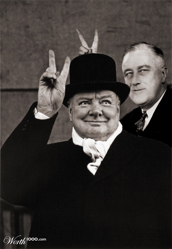 Churchill Bombed
