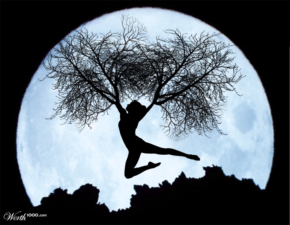 Woman tree