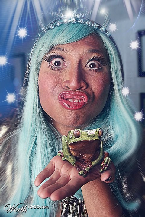 The frog and princess